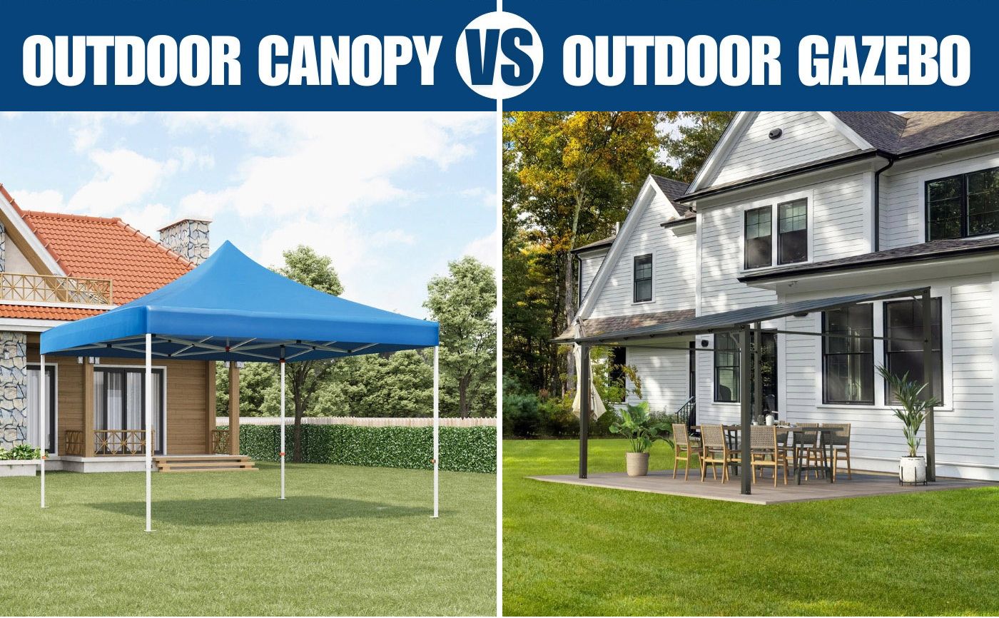 Outdoor Canopy Vs. Outdoor Gazebo
