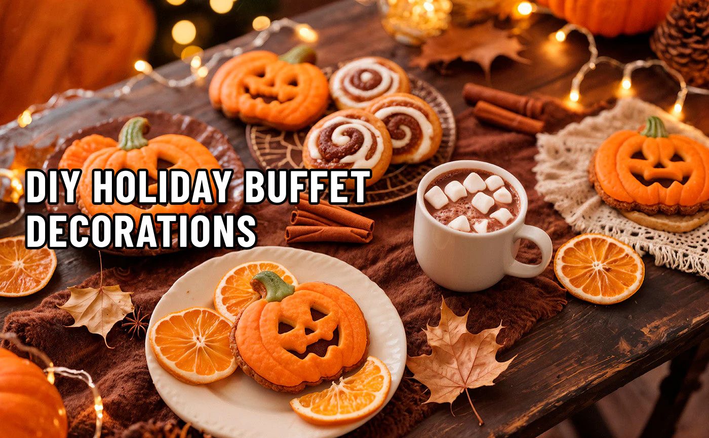 DIY Holiday Buffet Decorations