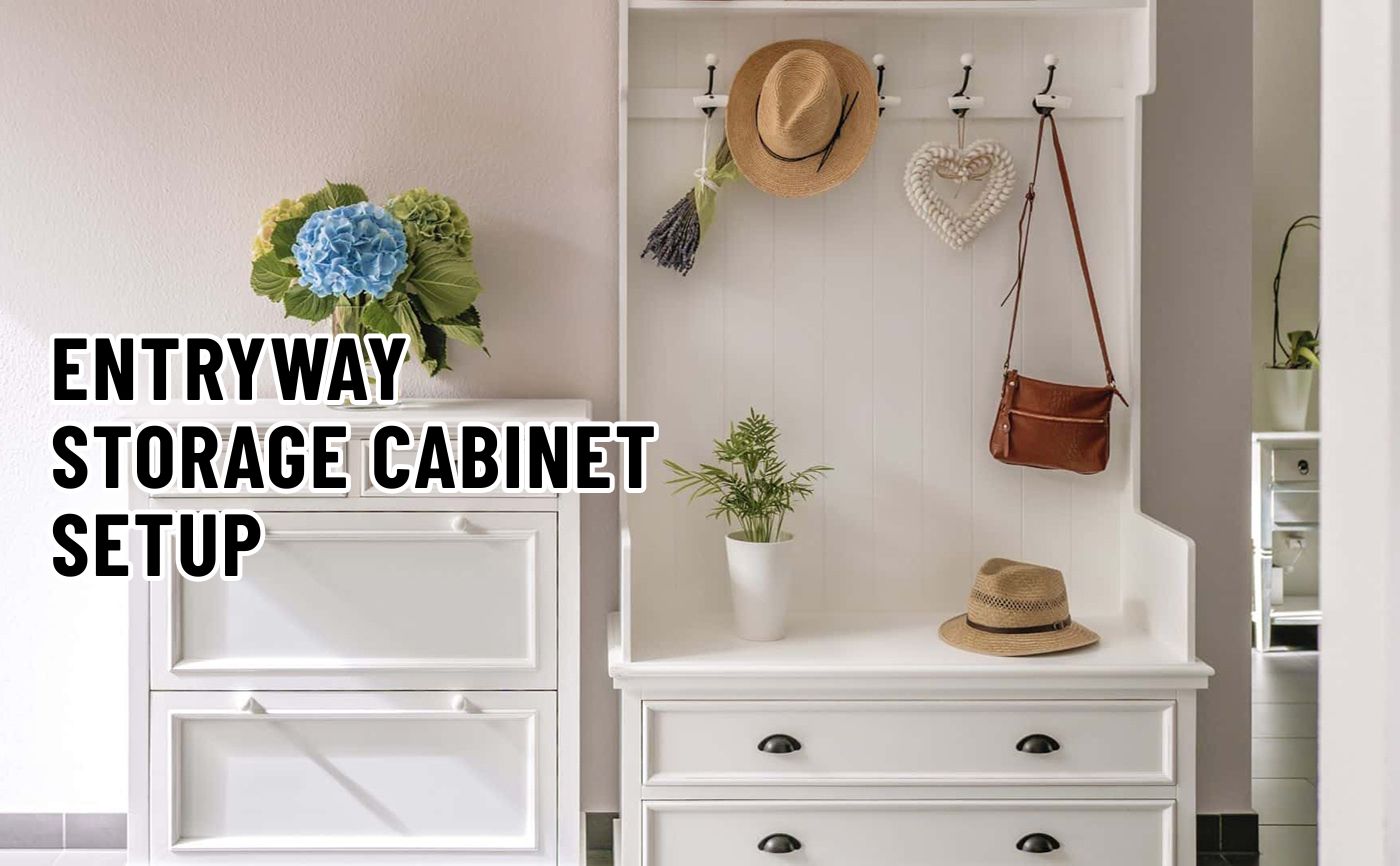 Entryway Storage Cabinet Setup