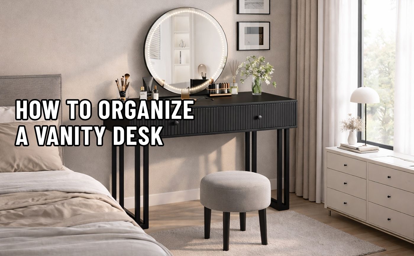 How To Organize A Vanity Desk