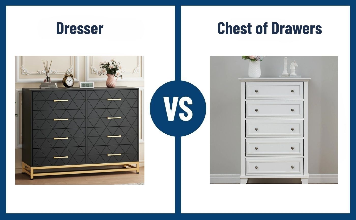 Dresser Vs. Chest of Drawers: How Are They Different? Dresser Vs. Chest of Drawers: How Are They Different?