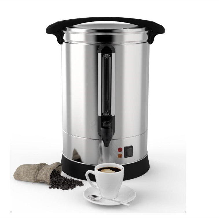100 Cup Commercial Coffee Maker, [Quick Brewing] [Food Grade Stainless Steel] Large Coffee Urn Perfect For Church, Meeting rooms, Lounges, and Other Large Gatherings-14 L,Silver