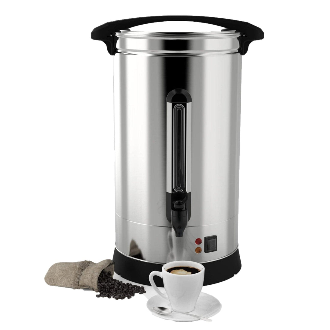 100 Cup Coffee Maker, Quick Brew, Stainless Steel for Meetings - GARVEE