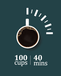 100 Cup Coffee Maker, Quick Brew, Stainless Steel for Meetings - GARVEE