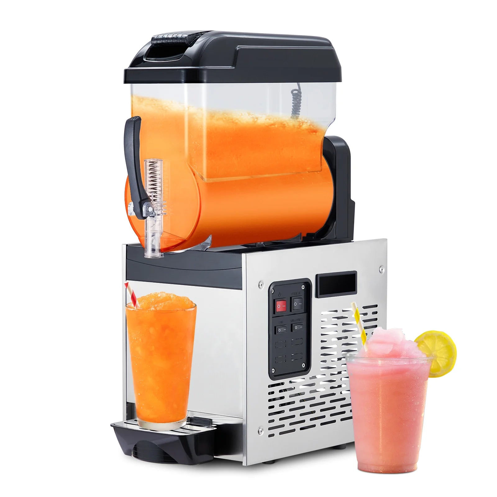 Garvee Macchina Per Granita E Slush FS-201 – Serbatoio 1,9L, 5 Programmi, Autopulizia, Silenziosa (<45dB), Standard Europeo