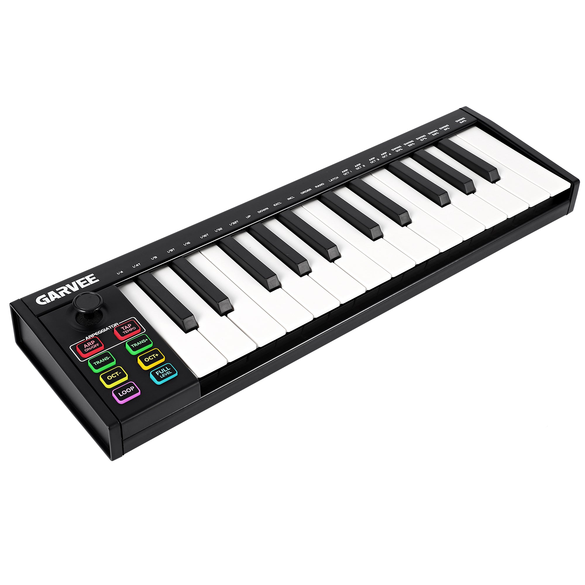 Garvee 25 Key MIDI Keyboard USB Controller With 8 Drum Pads For