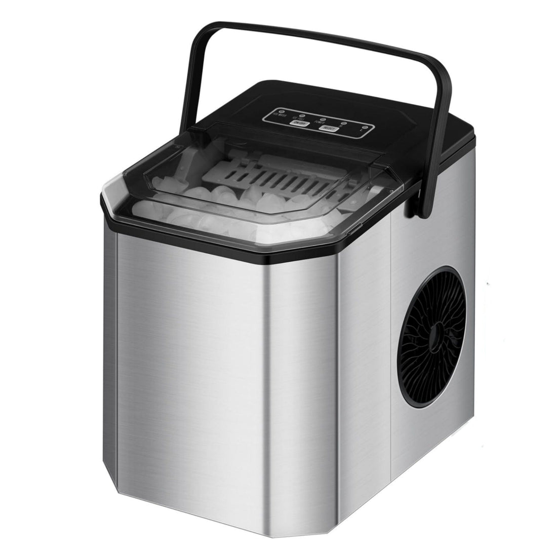 Portable Ice Maker Countertop 26 LBS in 24 Hours, with Ice Scoop & Basket