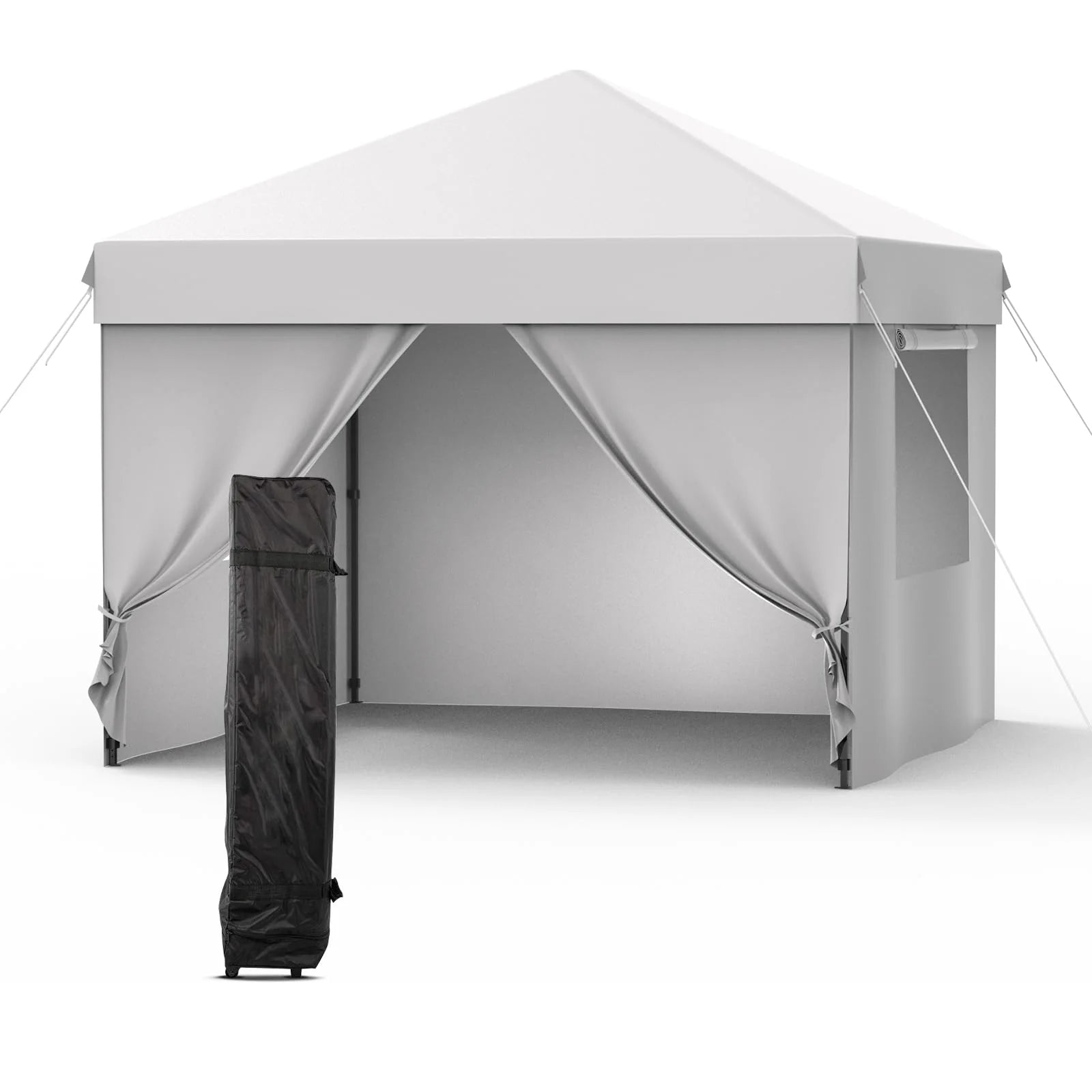 gazebo tent 10x10 Garvee 10x10 Pop Up Canopy Tent Waterproof Heavy-Duty Fabric Portable Gazebo for Camping Beach Parties Backyard