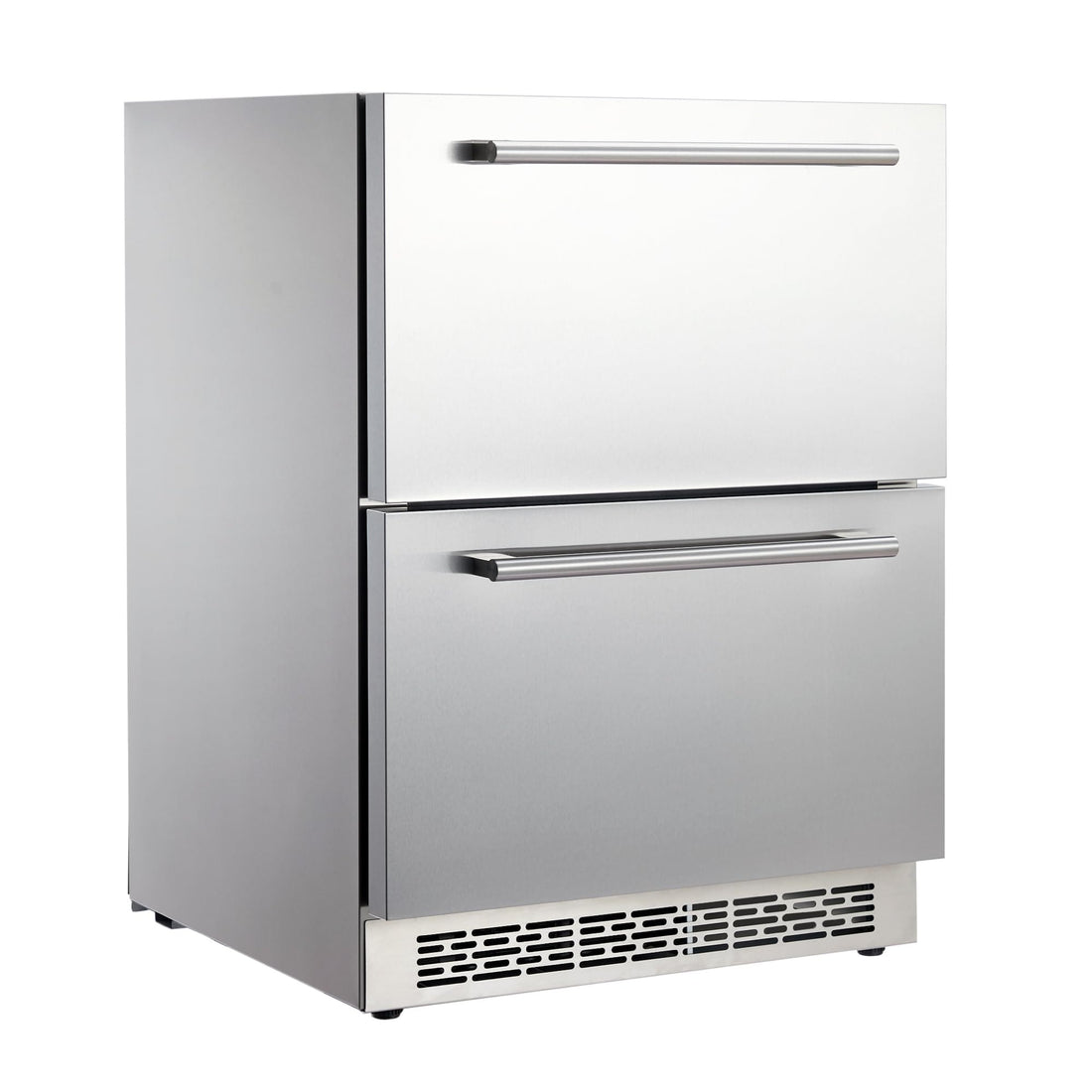 24 inch wide drawer refrigerator, built-in wine, and beverage refrigerator under the counter, weatherproof, Anti-fingerprint, indoor and outdoor refrigerators, all-stainless steel cooler
