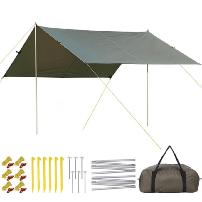 camping tarp waterproof Garvee 10x9ft Camping Tarp