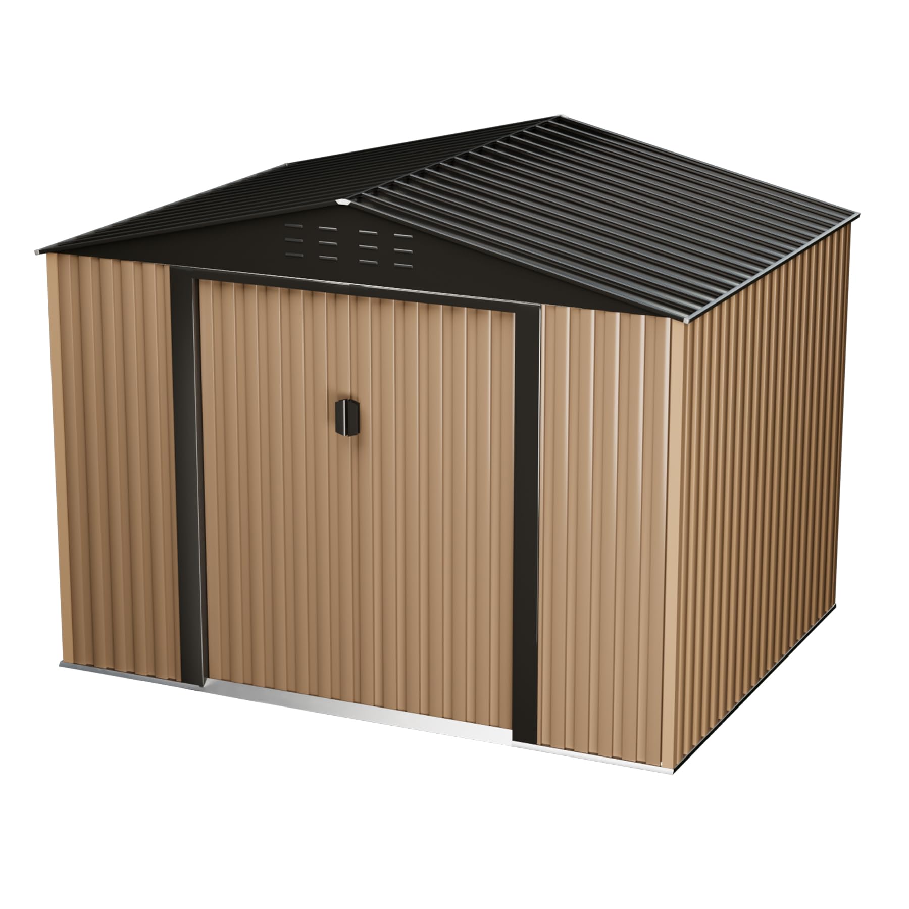 GARVEE Metal Garden Shed, Outdoor Storage Shed, Metal Utility Tool Sto
