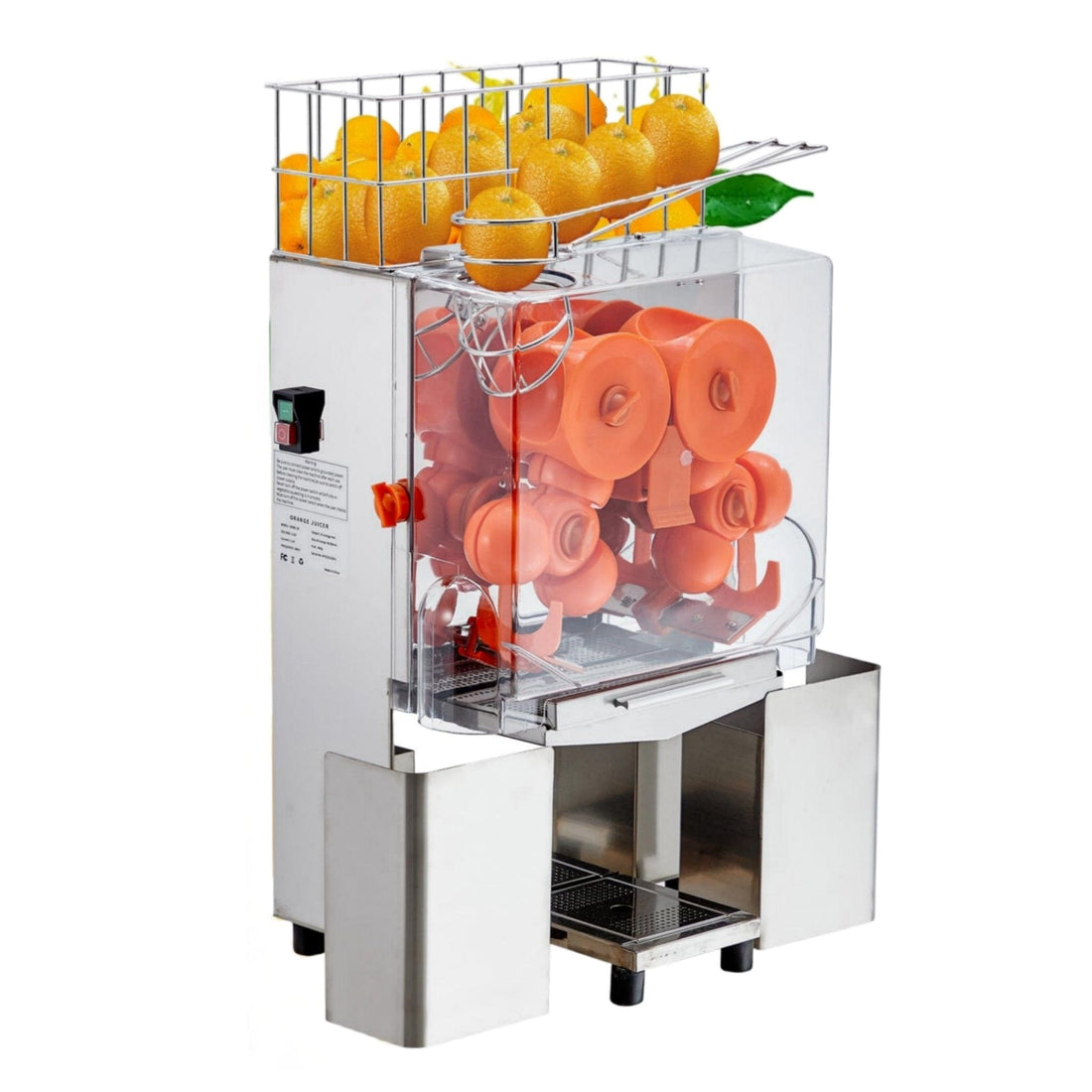 120W Commercial Orange Juicer, 110V Electric Semi-Automatic - GARVEE