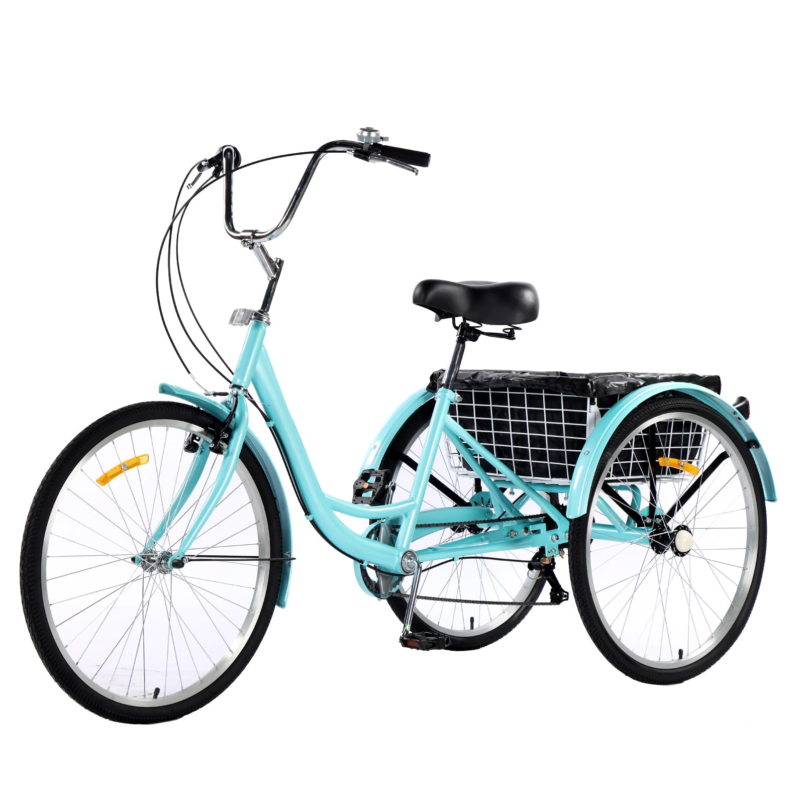 Basket Mens Three Wheel Bicycle GARVEE Wheel Bikes For Adults