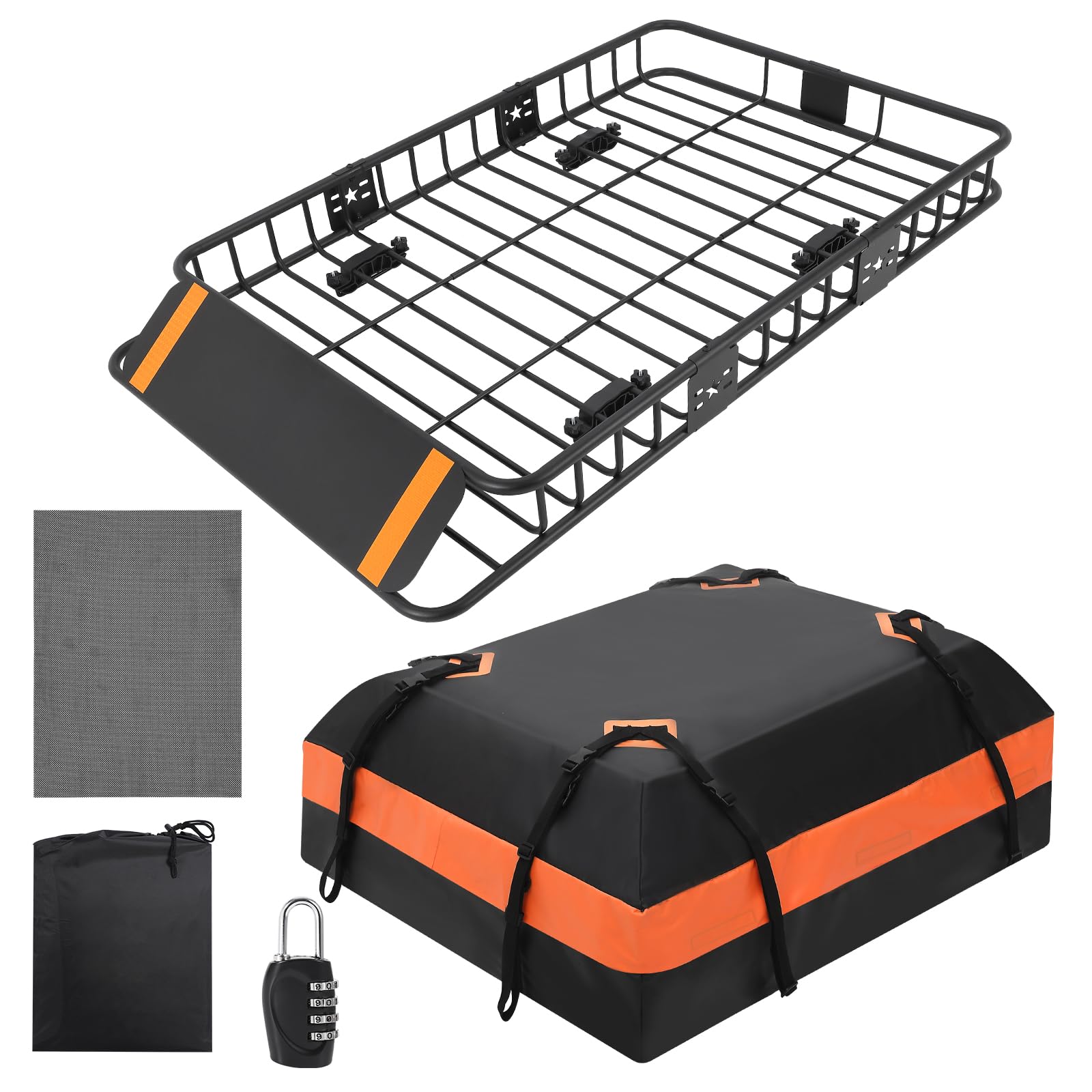 Garvee Roof Rack Cargo Basket Waterproof Cargo Bag 15 C