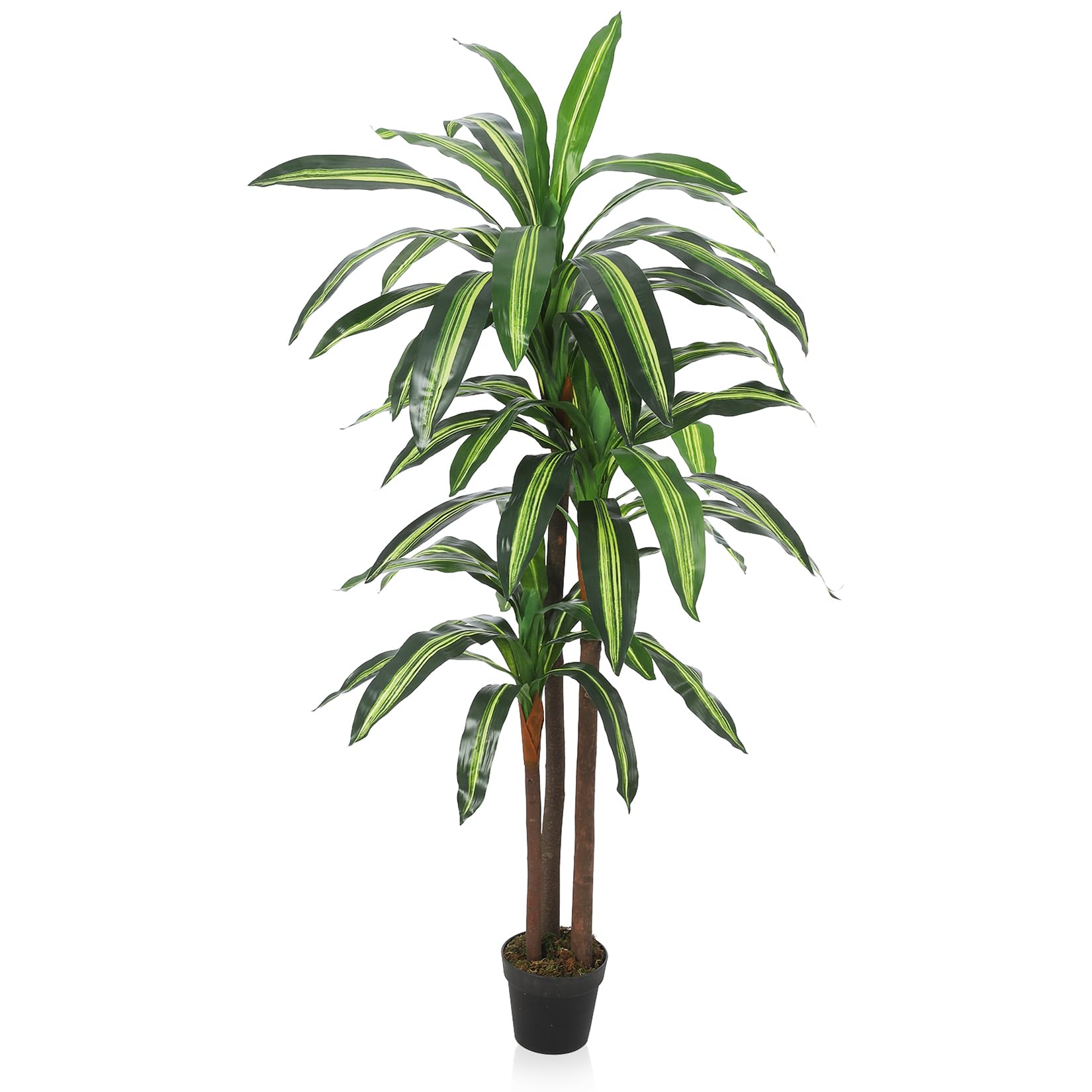 Garvee Dracaena Silk Plant 6FT Artificial Tree Dracaena Artificial Plants  Indoor Tall Artificial Plants for Office Home Living Room Housewarming Gift