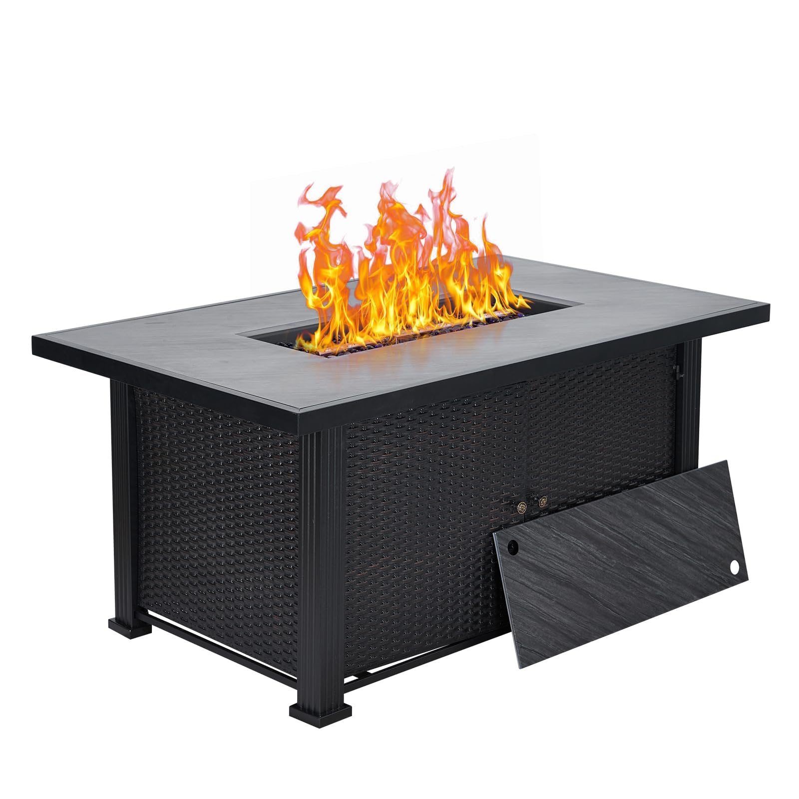 Rectangle Hampton Bay Fire Table 30 Inch Outdoor Fire Pit Hampton
