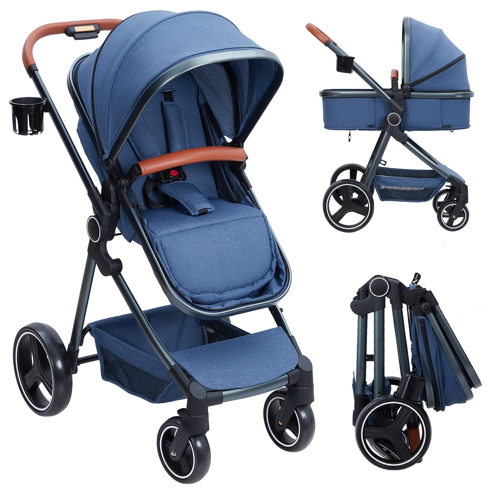 GARVEE 2-in-1 Convertible Baby Stroller Comfort Style