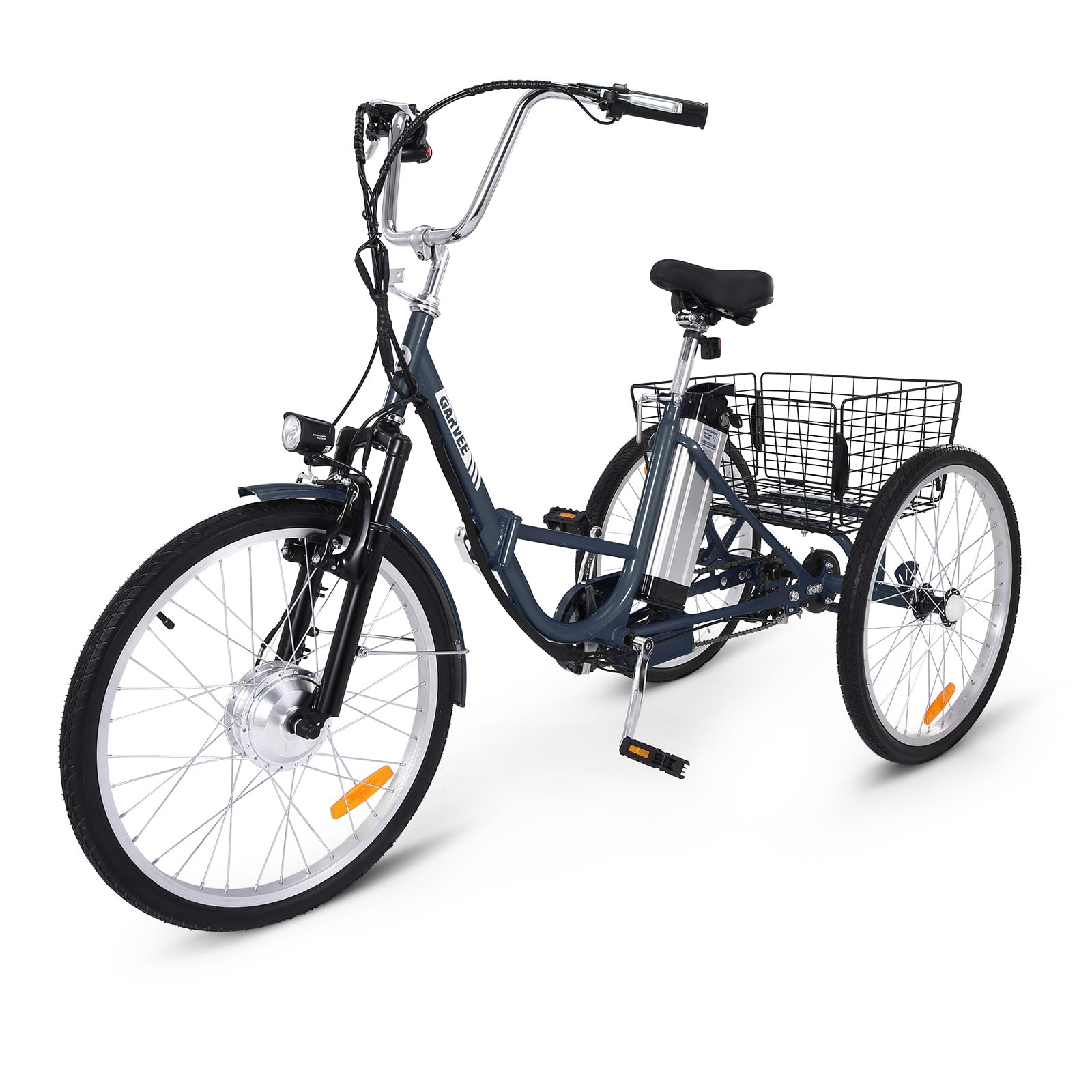 GARVEE Electric Tricycle for Adults Versatile 3-Wheel Bike