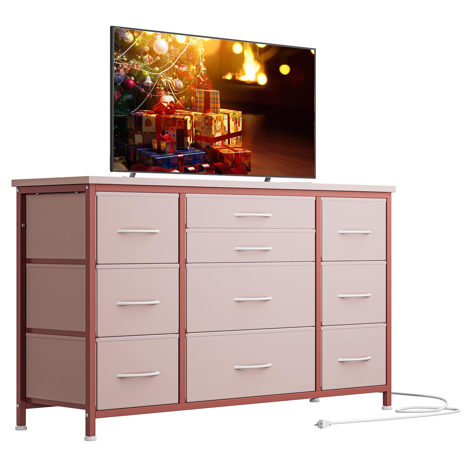 GARVEE 10 Drawers Dresser TV Stand
