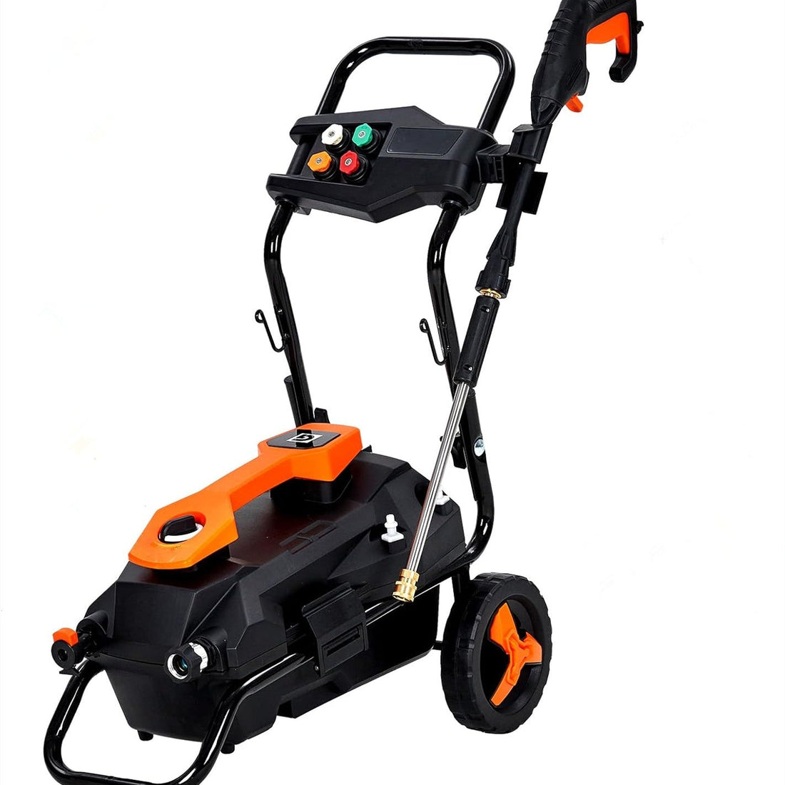 1950 PSI (1.5 GPM) Electric Pressure Washer, 1500w Water-Cooled Induction Motor, 400ML Soap Tank, Clean Machine with 25 FT Hose/35 FT Power Cord, Great for Cars, Fences, Patios, Driveways