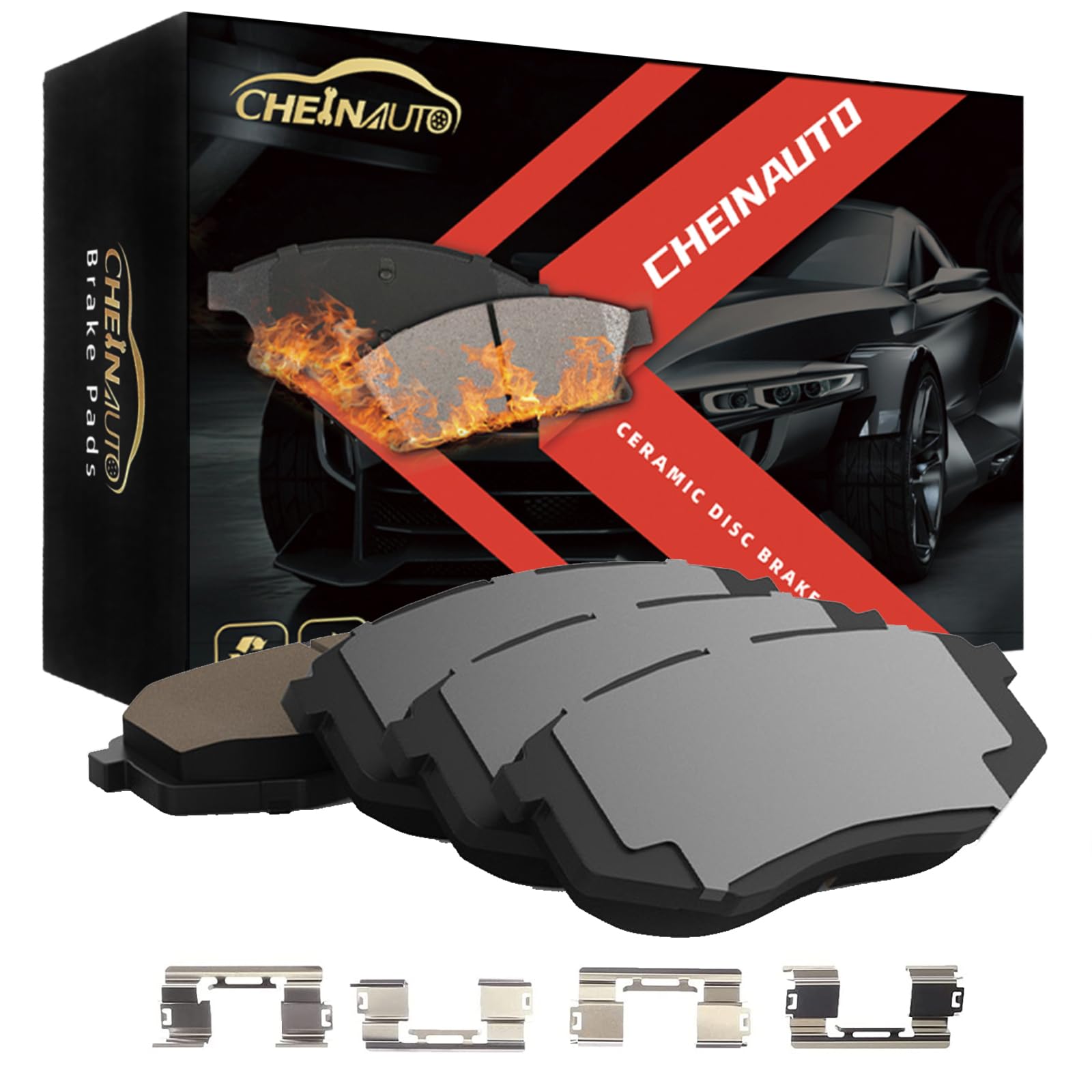 Front Rear Ceramic Brake Pads Kit For Chevrolet Silverado 1500 GMC Tahoe Sierra Suburban Yukon Avalanche Xl Cadillac Escalade Esv Ext Kcx 100223 Front Rear Ceramic Brake Pads Kit For Chevrolet Silverado 1500 GMC Tahoe Sierra Suburban Yukon Avalanche Xl Cadillac Escalade Esv Ext Kcx 100223