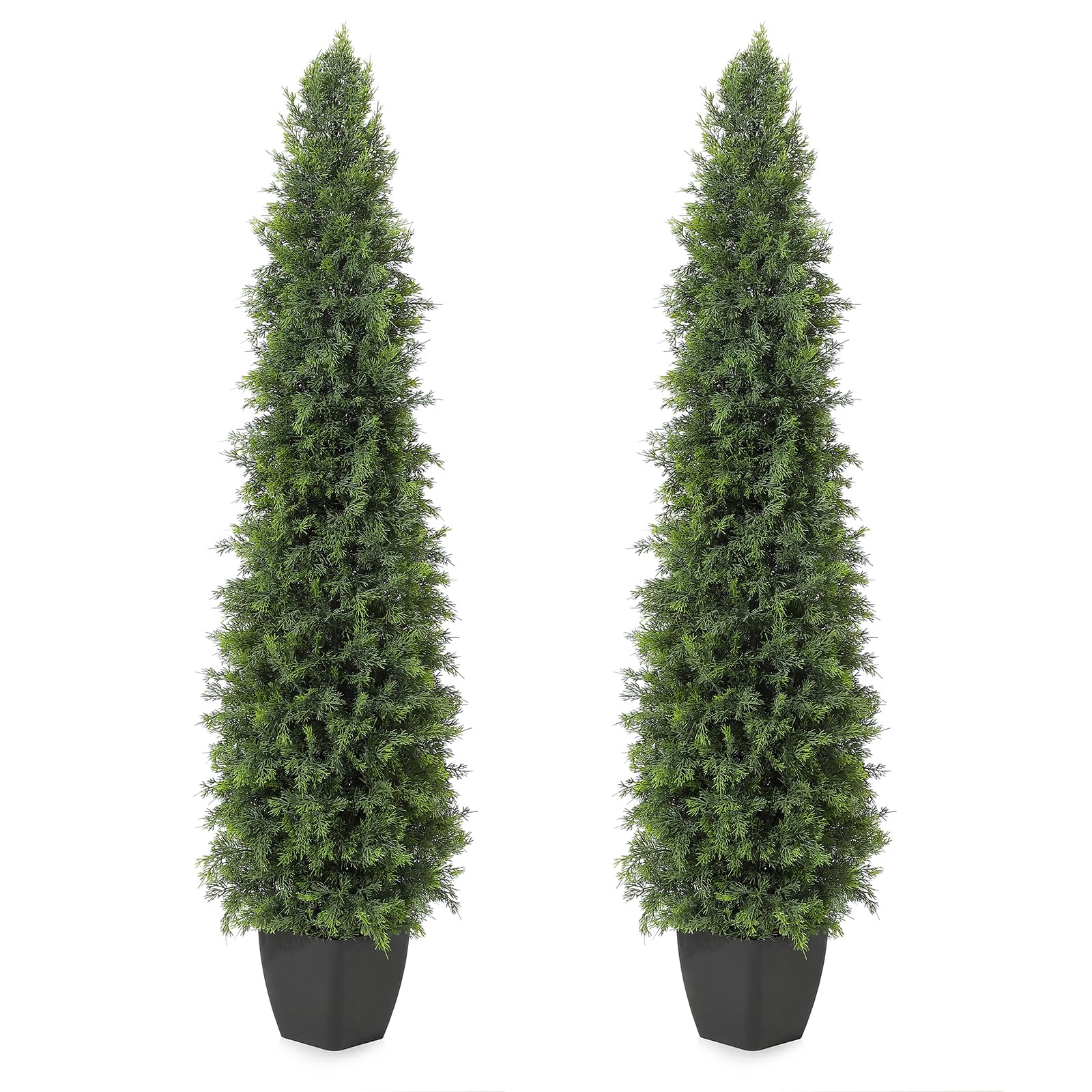 GARVEE 5FT Artificial Topiary Trees - Perfect for Indoor & Outdoor