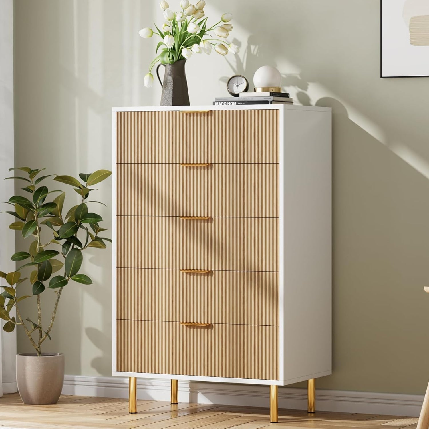 fluted dresser DIY  BB Frsch Quiet sophistication Timeless pieces that complement your dcor Garvee 5 Drawers Dresser for