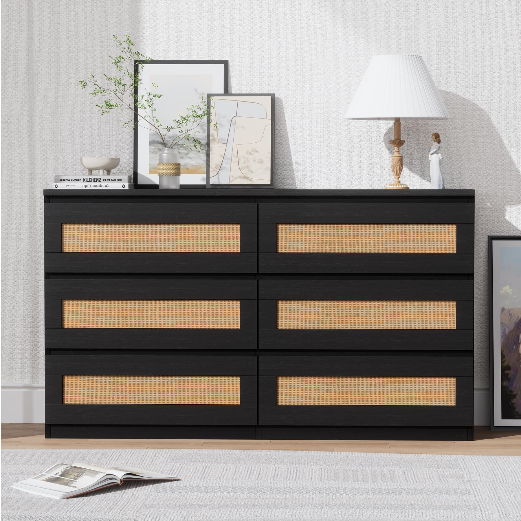 rattan dresser Garvee Modern Rattan Dresser