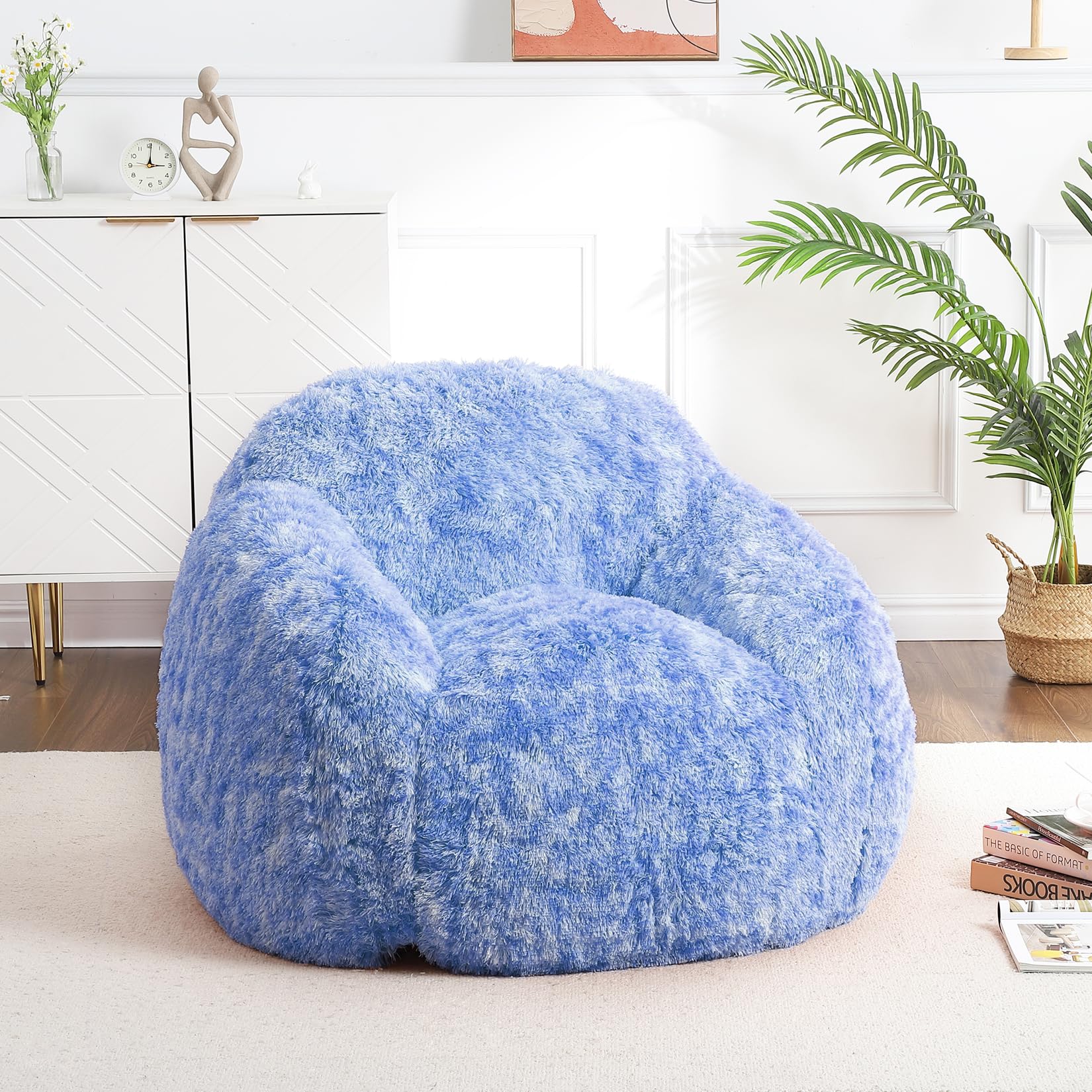Garvee Faux Fur Bean Bag Chair Cozy Versatile Indoor Seating