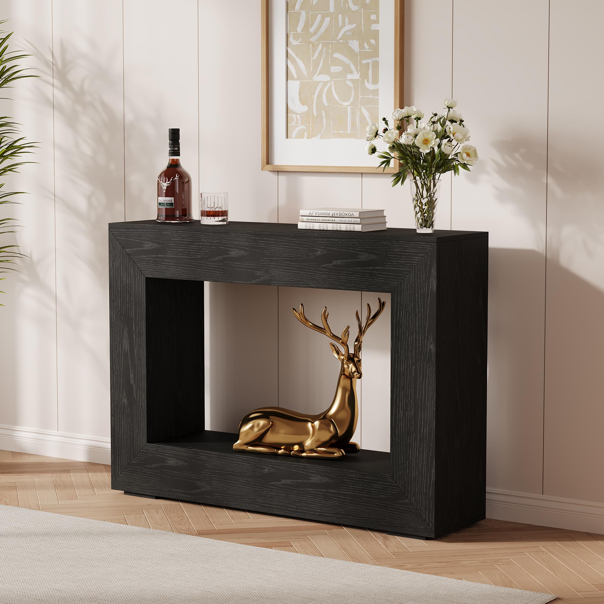 Garvee 47" Farmhouse Minimalist Console Table in Rectangle Shape Desig