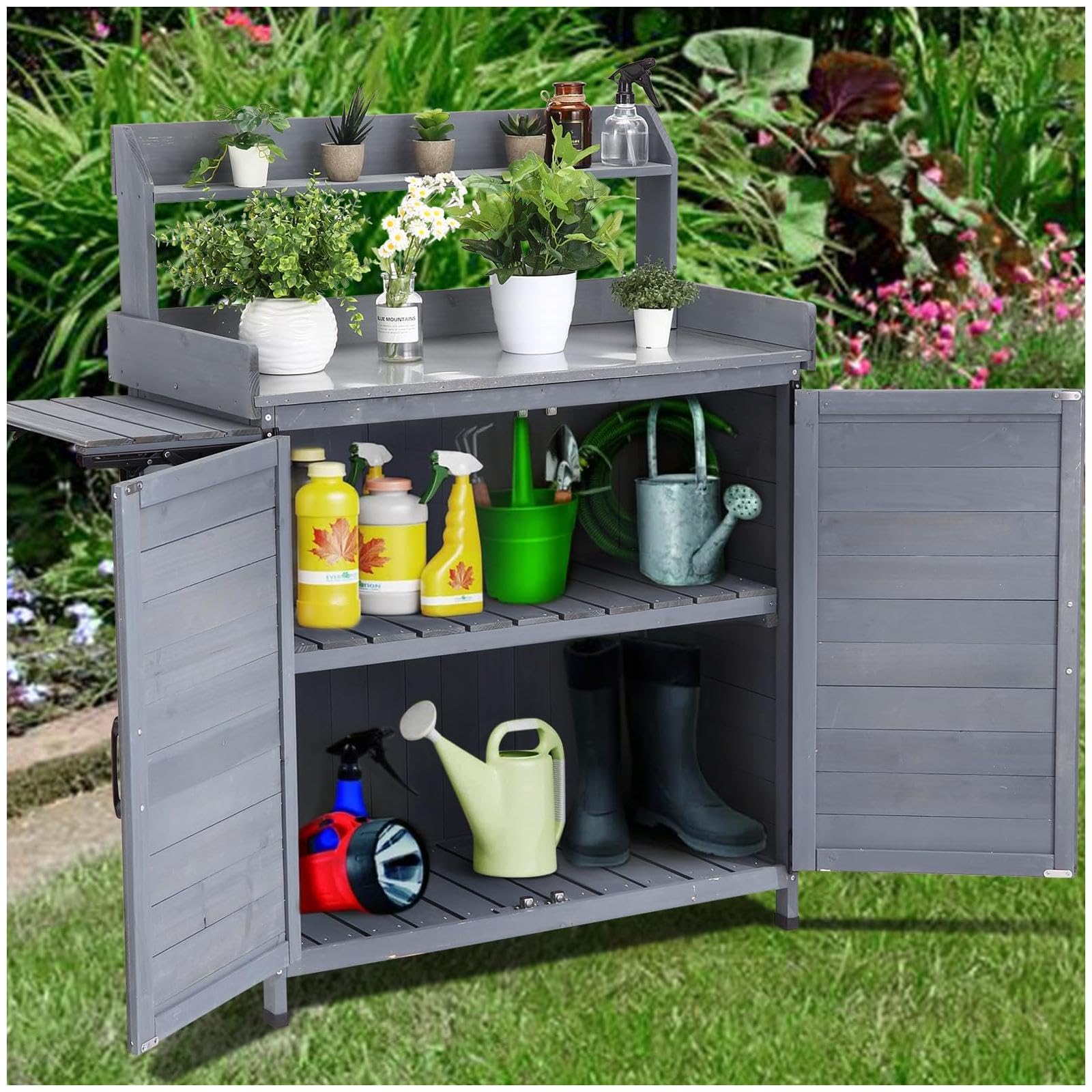 GARVEE Outdoor Potting Bench Perfect for Gardens, Patios