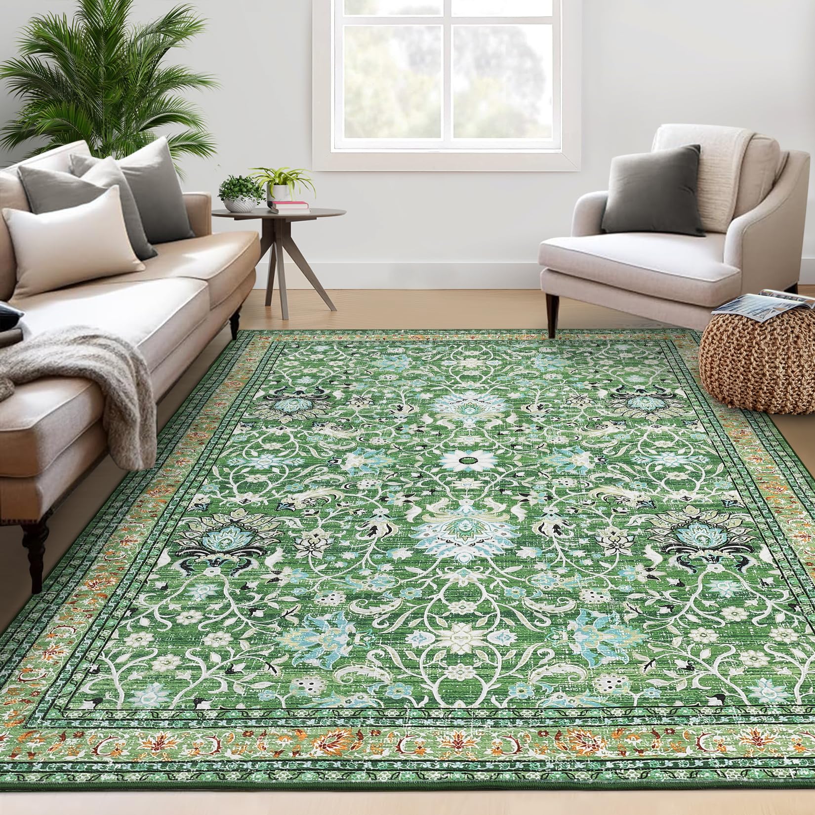GARVEE Washable Rugs - Soft, Non-Slip, and Stain Resistant Area