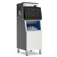 350lbs/24H Commercial Ice Maker, 300lbs Storage for Bars, Cafes - GARVEE