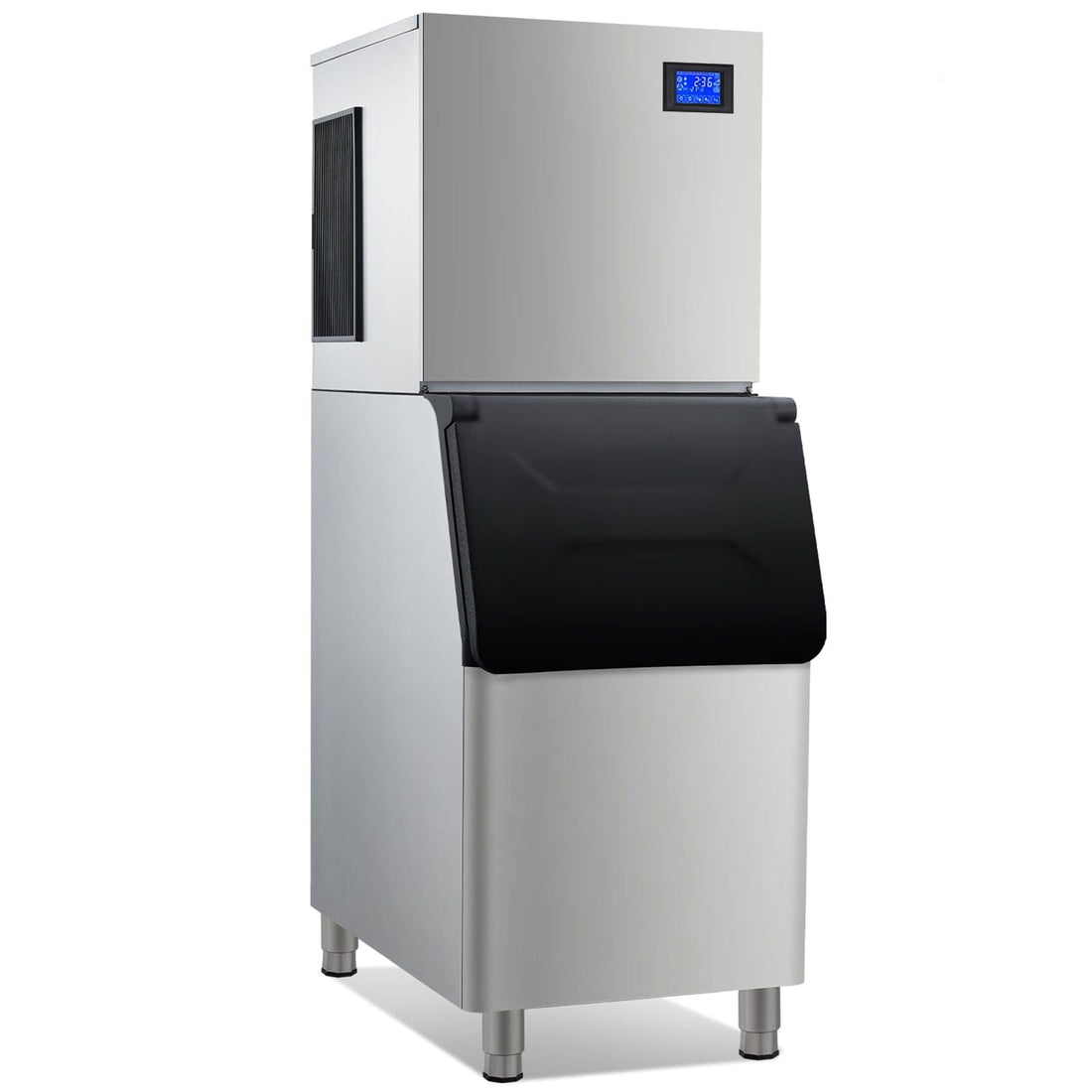 350LBS/24H Commercial Ice Maker + 310LBS Bin for Business