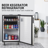 Single Tap Kegerator, Full Size, Beer Draft Dispenser - Silver