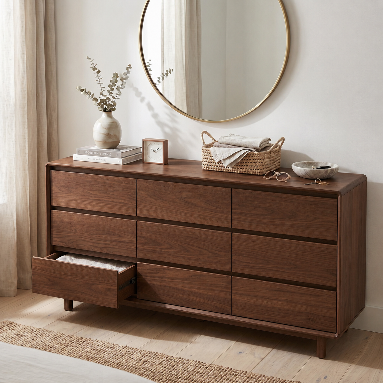 Garvee 9 Drawer Dresser for Bedroom, 63