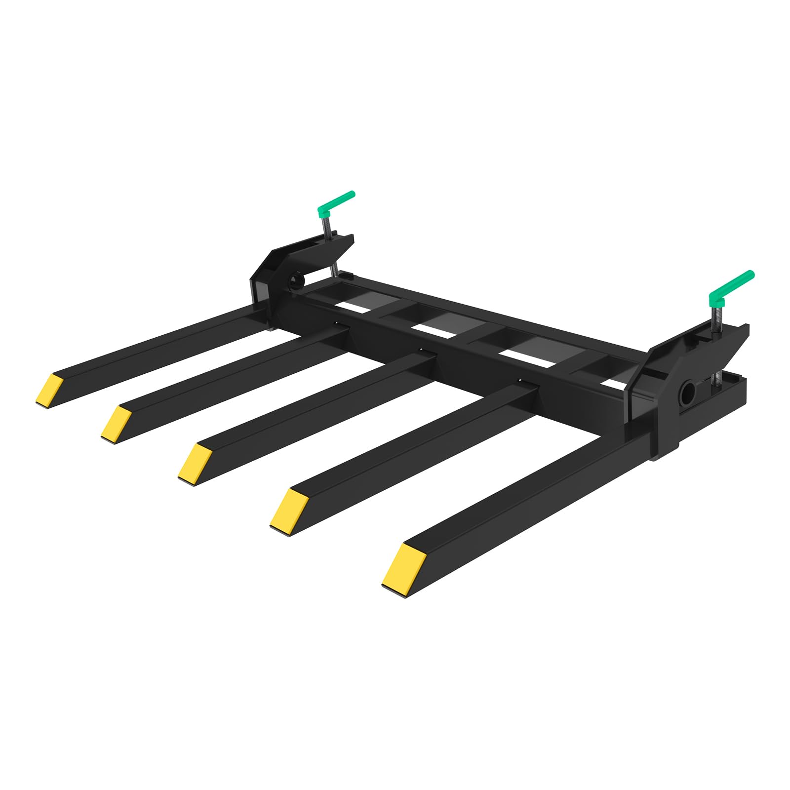 thumbnail image 2 of Garvee 43-Inch Clamp-On Pallet Forks - 2000 Lbs Capacity With Adjustable Stabilizer For Skid Steer Tractor And Loader Buckets 2 of 14