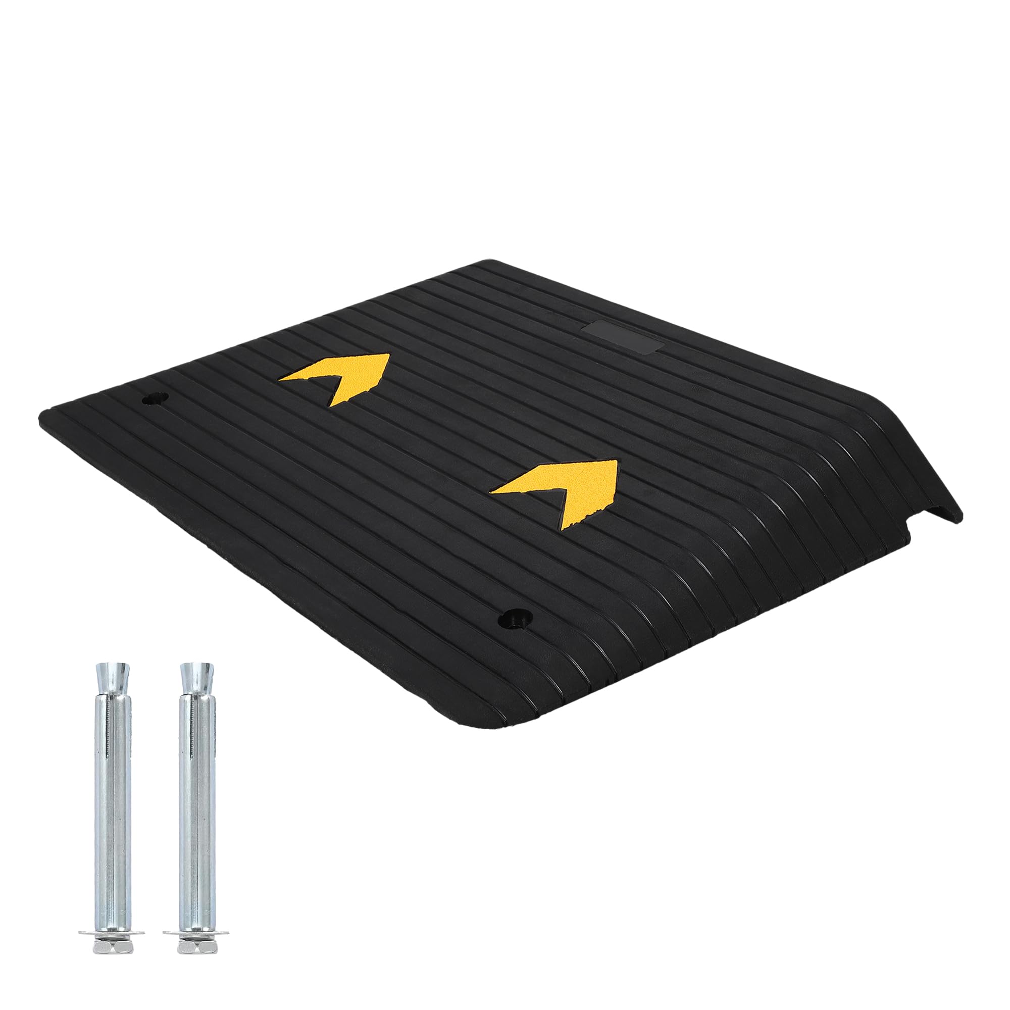 Garvee 4-Inch Rubber Threshold Ramp Heavy Duty Non-Slip Wheelchair