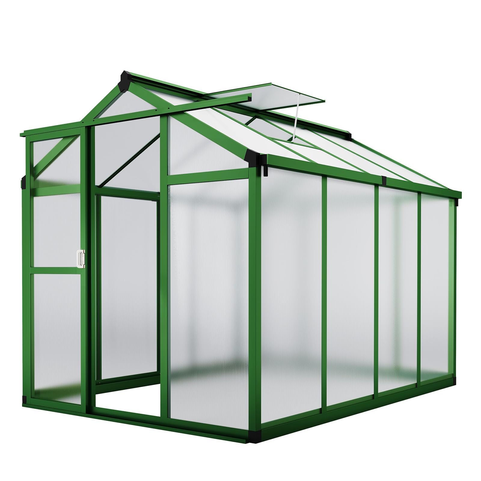 Garvee 6x8 Ft Aluminum Greenhouse with Polycarbonate Panels for