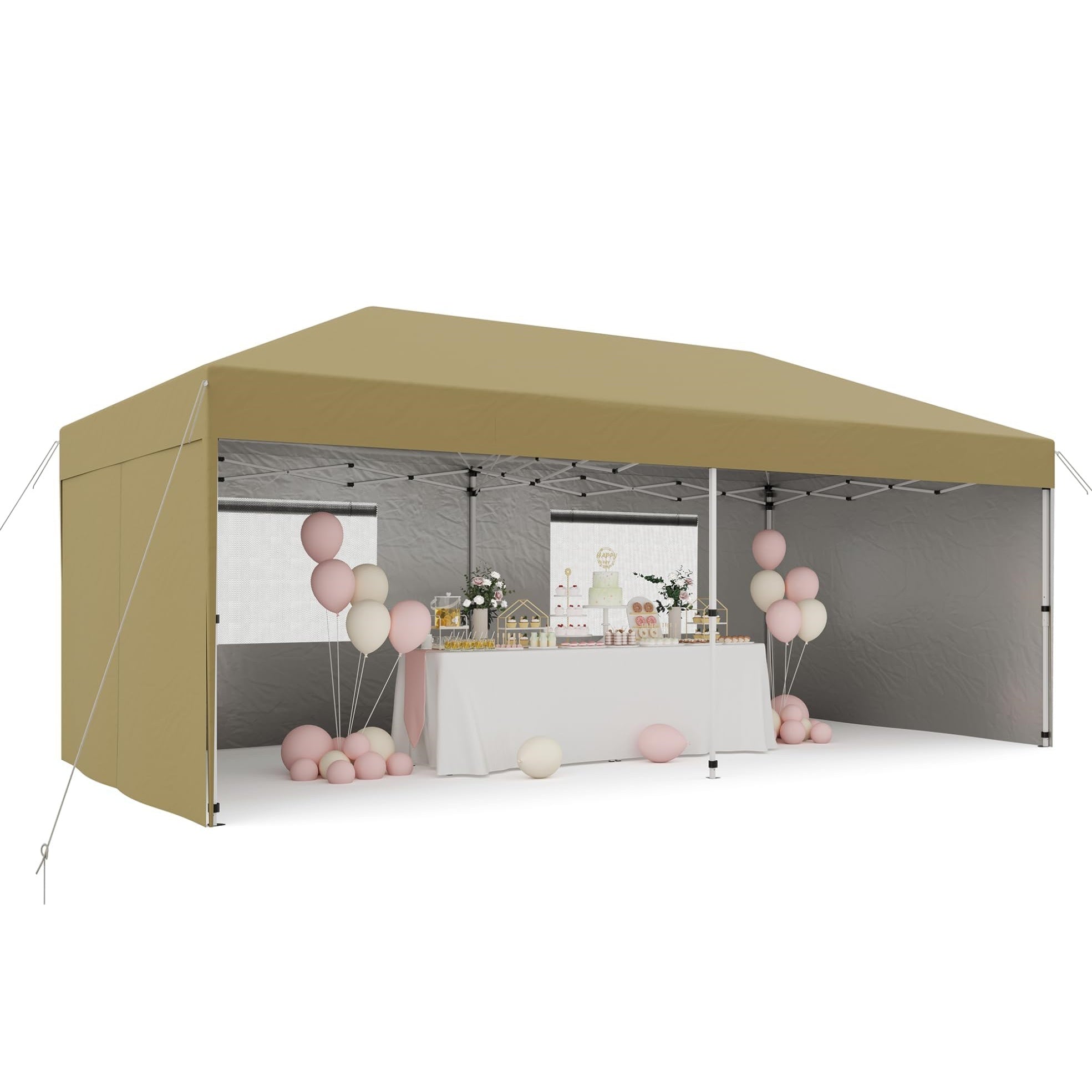 GARVEE 10'x20' Pop-Up Canopy Tent - Waterproof & Portable for Events