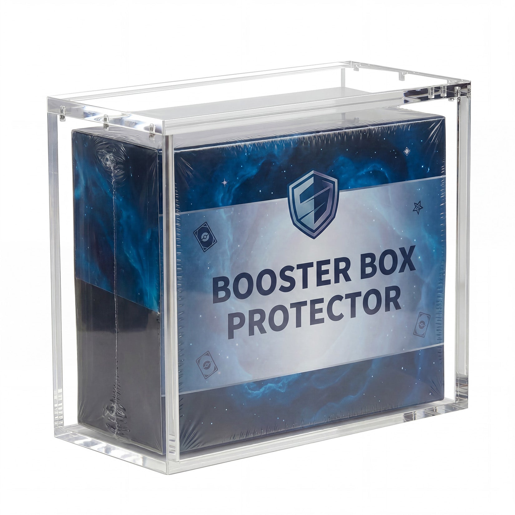Garvee Acrylic Booster Box Display Case for Trading & Sports Card Collections – UV Resistant, Dustproof, Anti-Yellowing, Magnetic Lid, Clear Card