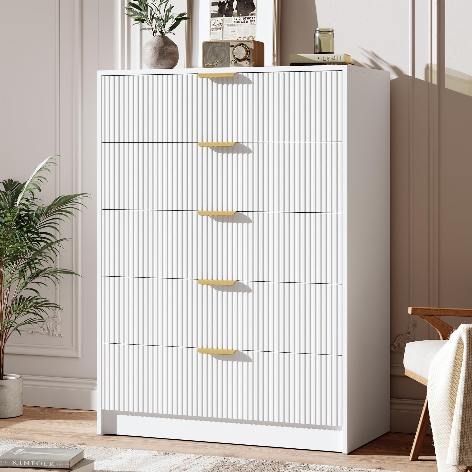 vertical white dresser biukpci Tall 6 Drawer Dresser, Wood Chest of Drawers for Bedroom, 55" H Modern Lingerie Dressers for Closet, Living Room, Hallway and Home Office : Home & Kitchen or private items Garvee 5 Drawer Dresser Pink