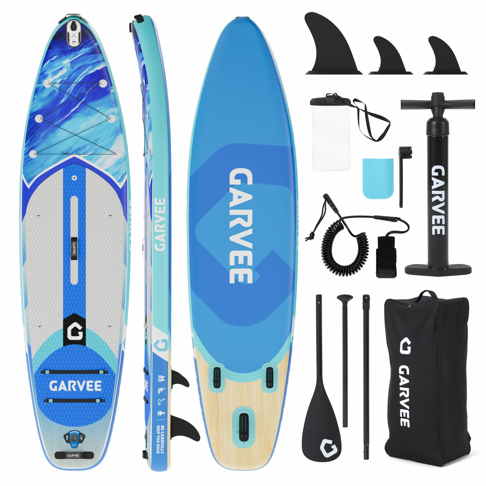 Garvee 10.6' Inflatable Stand Up Paddle Board - 450 lbs Capacity