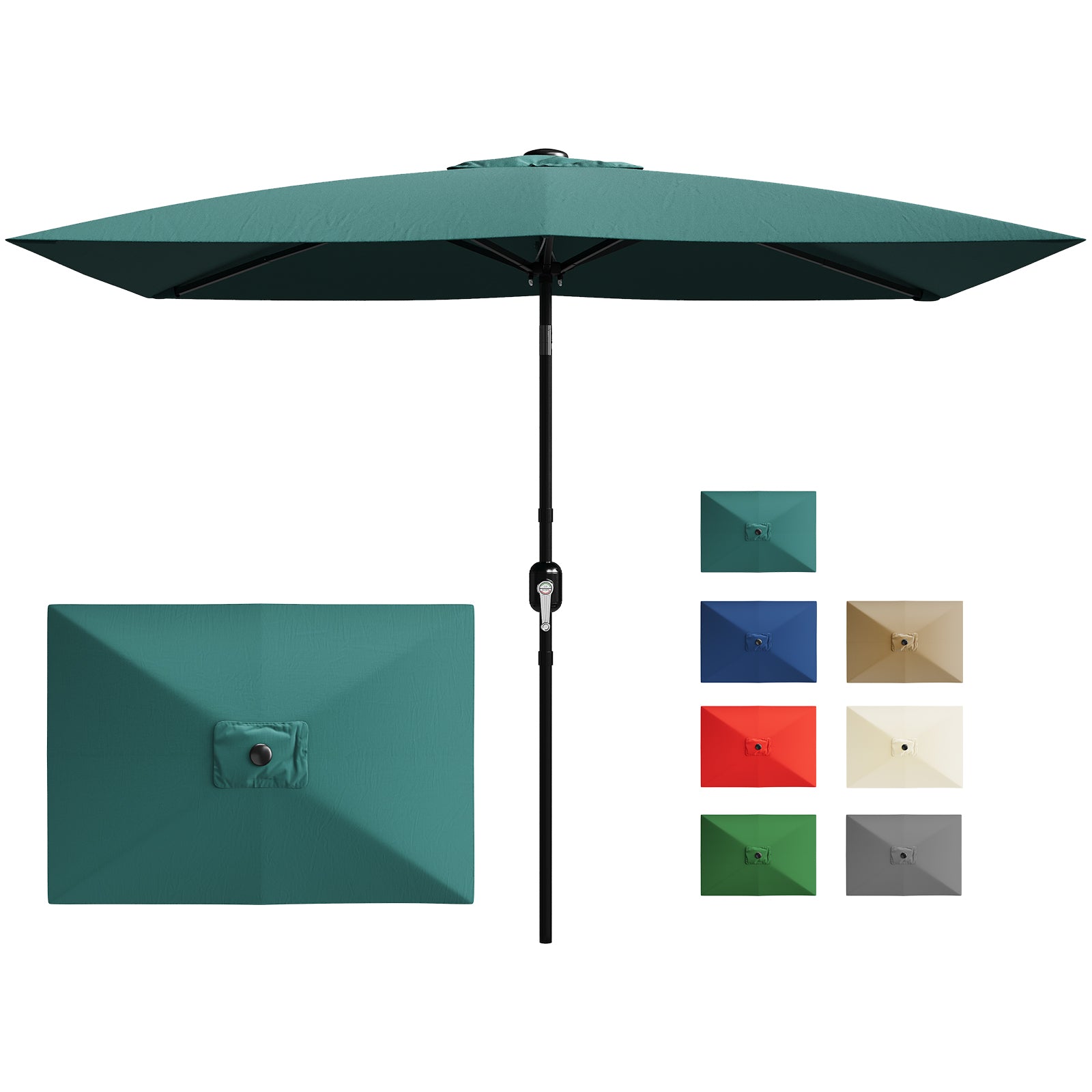 10 x 6 rectangular patio umbrella TheLAShop 10'x6.5' 6-Rib Replacement Canopy SimplyShade 10 x 8.5 Catalina Rectangular Patio Umbrella Garvee 10' x 6.5' Rectangular