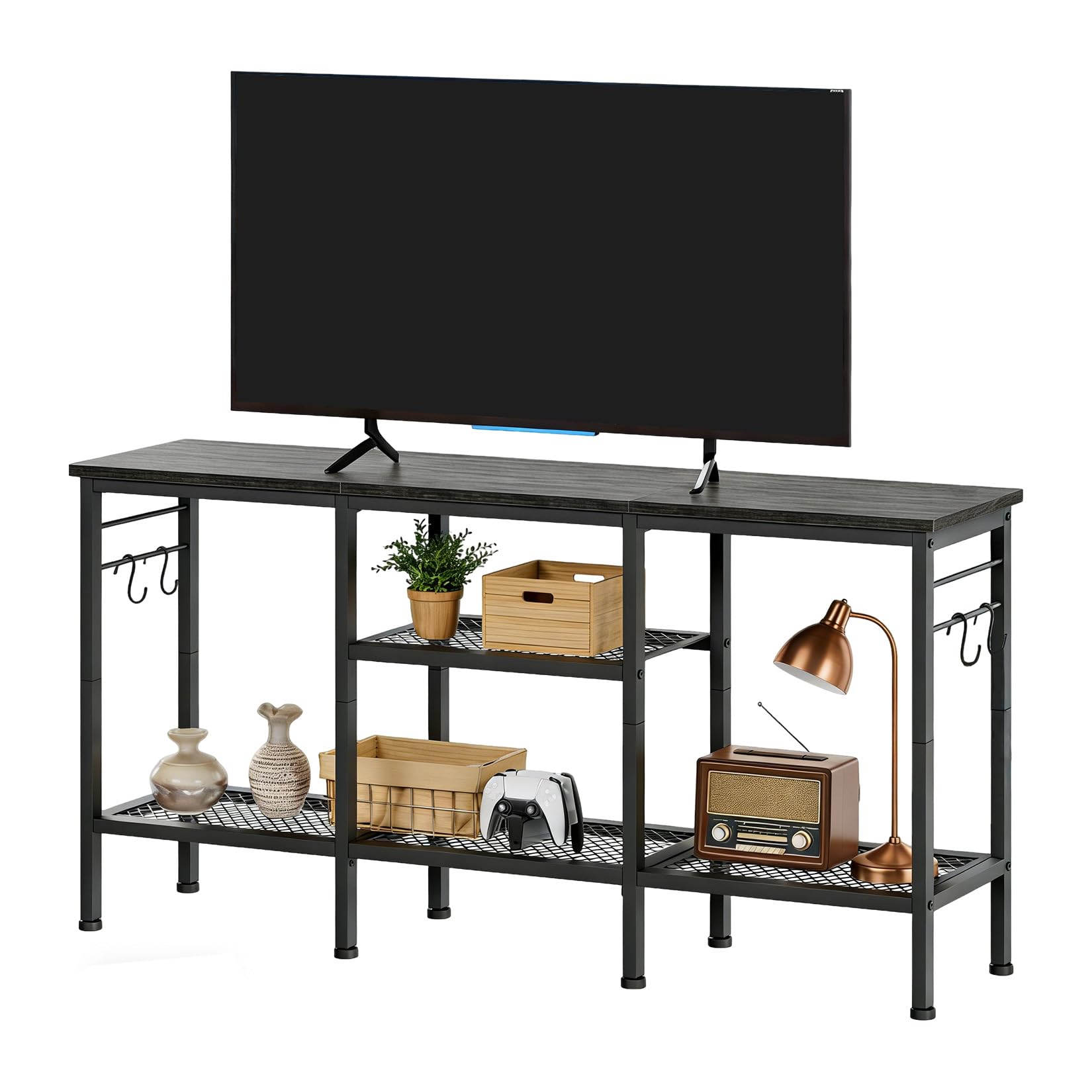Garvee TV Stand for TVs up to 55 Inches with Soundbar Shelf and