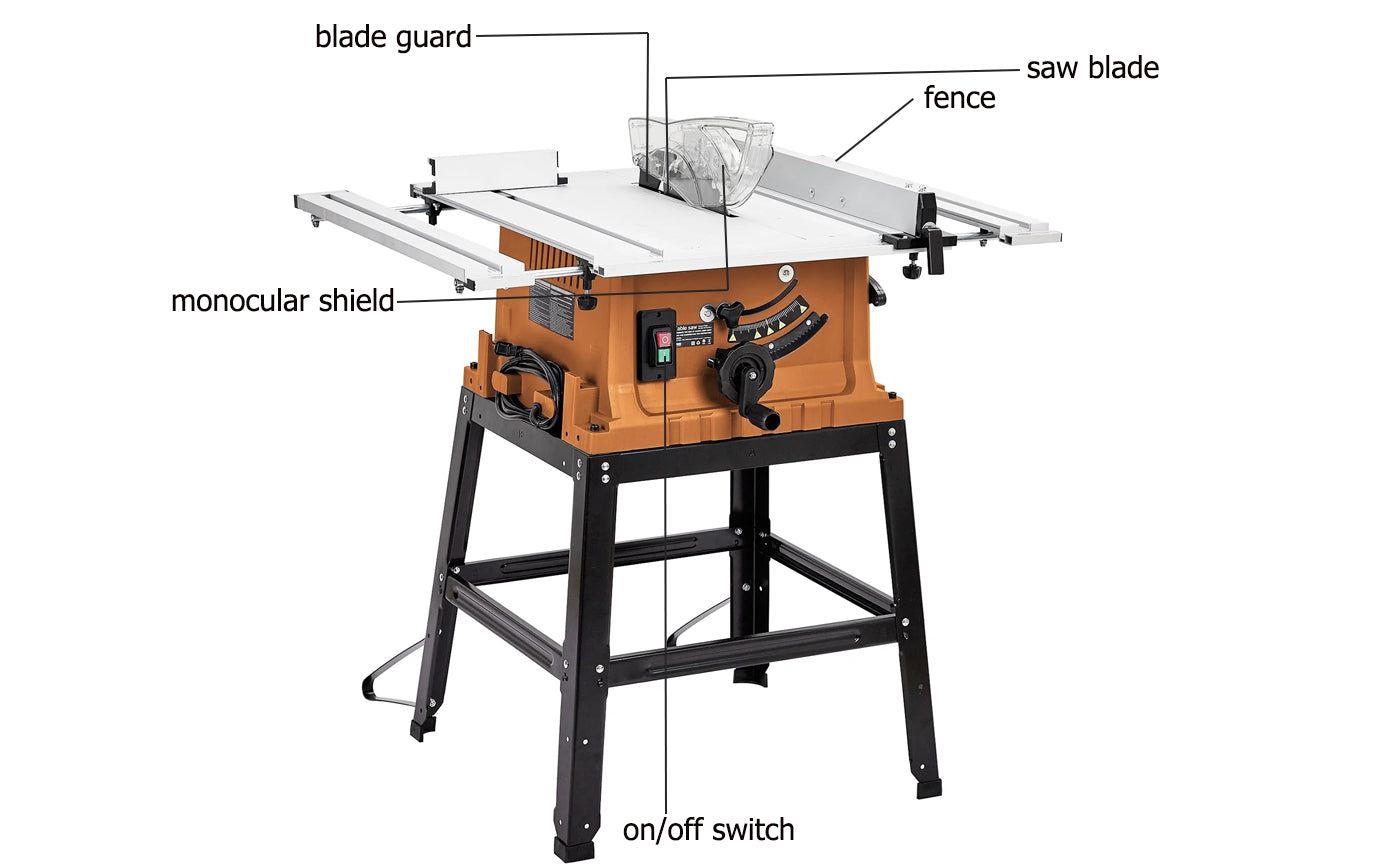 Compact DIY Table Saw Stand for Small Workshops, image size:1400x866