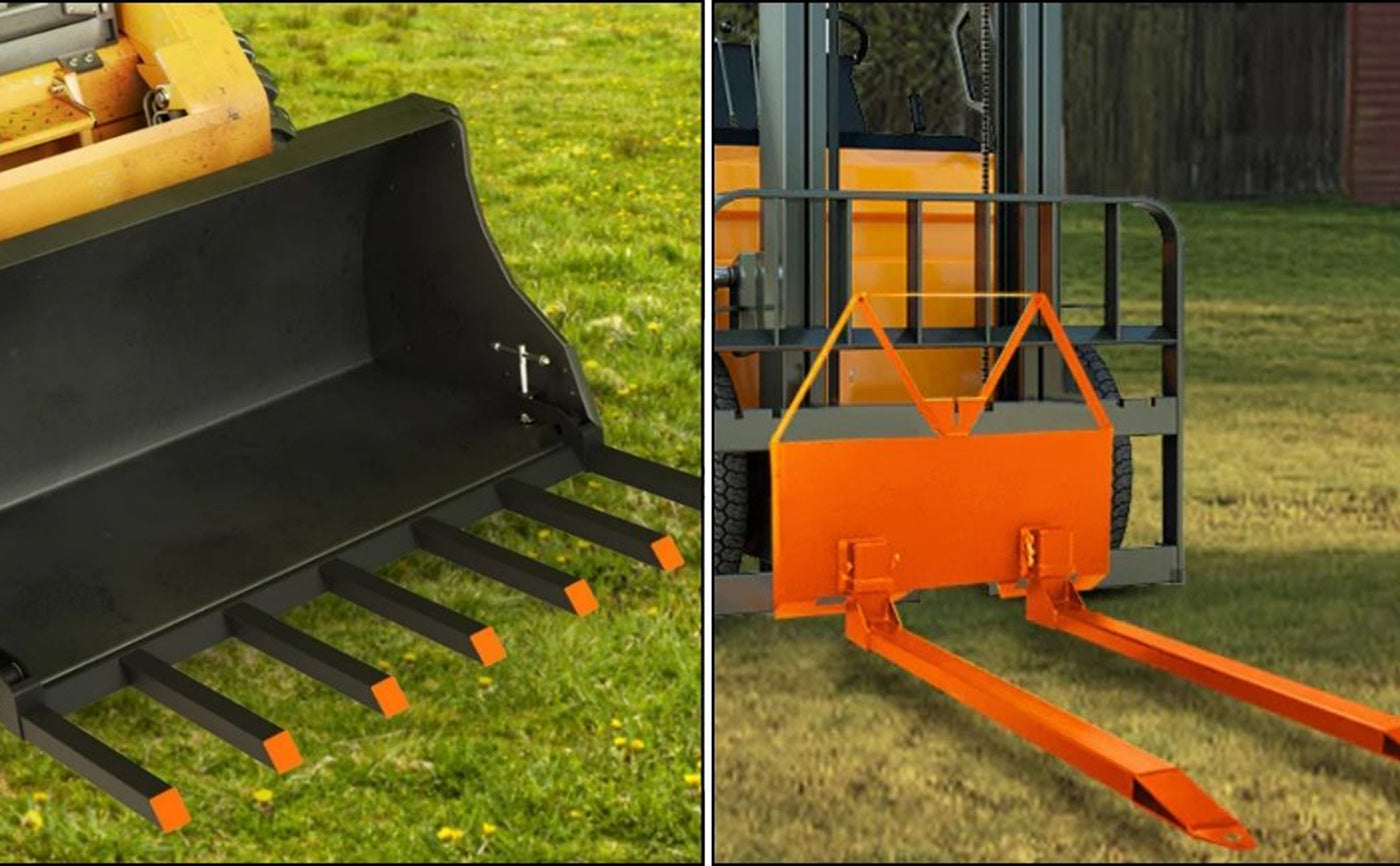 Garvee Pallet Forks Vs. Clamp-On Pallet Forks