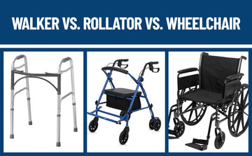 Walker Vs. Rollator Vs. Wheelchair
