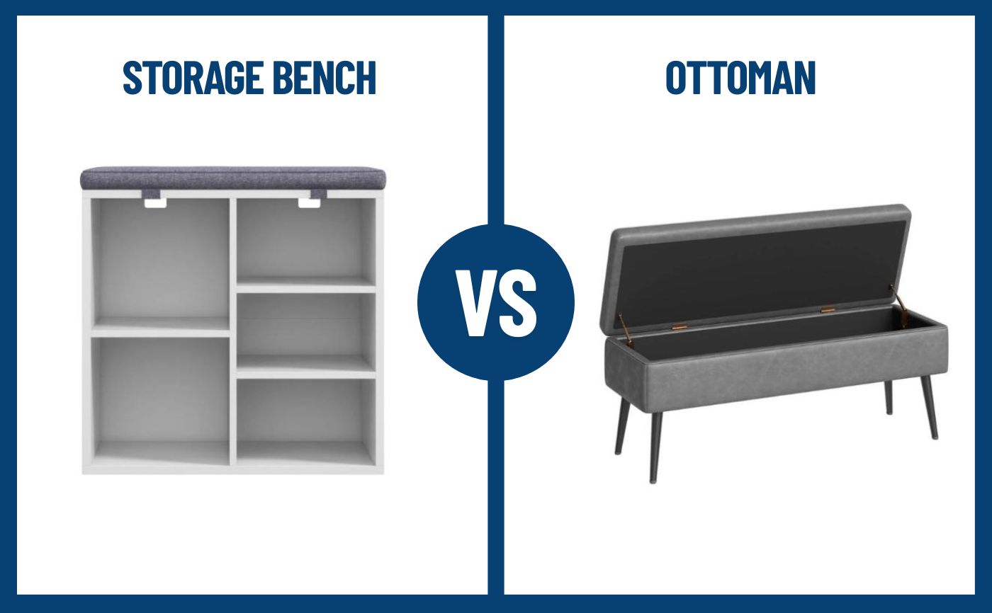 Storage Bench Vs. Ottoman
