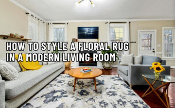 modern floral rug